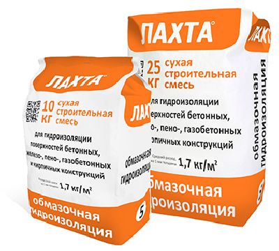 «ЛАХТА® обмазочная гидроизоляция» 25 кг.