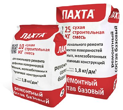 Гидроизоляция ЛАХТА® ремонтный состав базовый 25 кг.