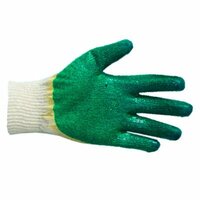 Перчатки ХБ с двойным латексным покрытием