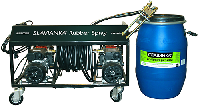 SLAVIANKA® Rubber Spray оборудование для механизированного нанесения двухкомпонентных битумно-эмульсионных составов.