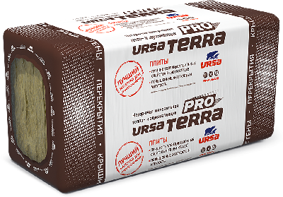 Профессиональная минераловатная плита URSA TERRA PRO 34 PN