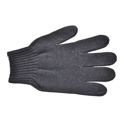 Перчатки черные 10 класс (6 нитей)